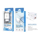 ISER SA0076 CARGADOR CON CABLE TYPE-C 1 PUERTO 3A 18W BLANCO