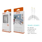 TB1491 BL Luxury Cable de datos Luc para Type-C a Lightning , Carga Rapida PD,30W/12V/2.5A, 3M