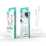 IKREA WB1271 CABLE DE DATOS PVC LIGHTNING 3.4A 1M BLANCO
