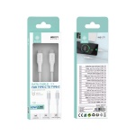 IKREA WB1371 CABLE DE CARGA RÁPIDA TYPE-C TO TYPE-C 60W 1M BLANCO