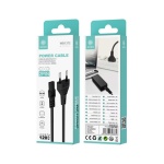 IKREA WB1372 CABLE DE ALIMENTACIÓN PVC 2 PINES 1.2M NEGRO