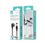 IKREA WB1376 CABLE DE ALIMENTACIÓN PVC 3 PINES 1.2M NEGRO