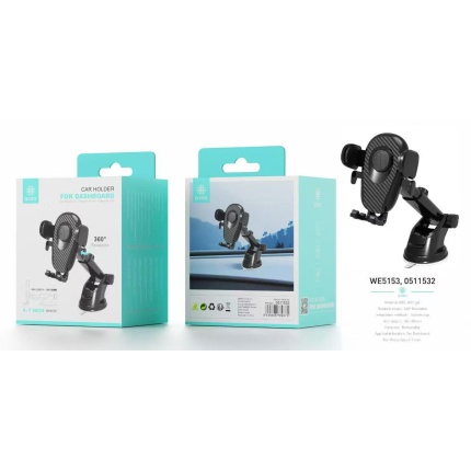 IKREA WE5153 SOPORTE UNIVERSAL DE VENTOSA PARA SALPICADERO DEL COCHE NEGRO