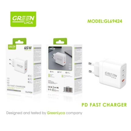 GL69424 CARGADOR TYPE-C +USB 60W 65W
