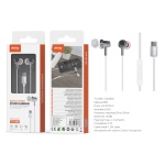 TC3265 VE+GR Auricular Type-C Chiara con microfono y boton de llamada, Cable 1.2m