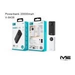 V-8436 POWER BANK 20000MAH, POWERBANK CON CABLE DE CARGA