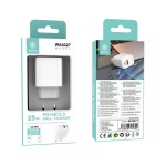 IKREA WA0327 CARGADOR PD 25W+QC3.0 18W CON 2 PUERTOS USB-A/TYPE-C 3A MAX BLANCO