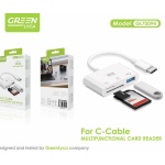GL70094 LECTOR TARJETAS SD/MICRO SD LECTOR DE TARJETAS SD USB C,3N1 USB USB-C OTG ADAPTADOR