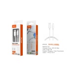 TB1865 BL CABLE DE DATOS ORVION PARA IPHONE 5-14 15W/3A/1M, BLANCO