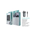 IKREA WA0292 CARGADOR PARA COCHE 2 PUERTOS DE TYPE-C CON CABLE TYPE-C TO TYPE-C 30W 4A GRIS