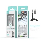 IKREA WB1350 CABLE DE DATOS TRENZADO PD TYPE-C TO LIGHTNING 30W 1M NEGRO