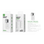 MX0136 POWER BANK 30000MAH 5V2A WITH 4 CABLE ABS+PC-NEGRO Y BLANCO