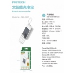 PBP-1097 PowerBank 5000 mAh, batería Externa Solar de Carga rápida, Cargador portátil