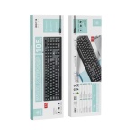 IKREA WG7116 TECLADO CON CABLE 105 KEYS CON INTERFAZ TYPE-C NEGRO