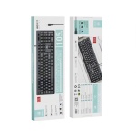 IKREA WG7117 TECLADO CON CABLE 105 KEYS CON INTERFAZ USB-A NEGRO